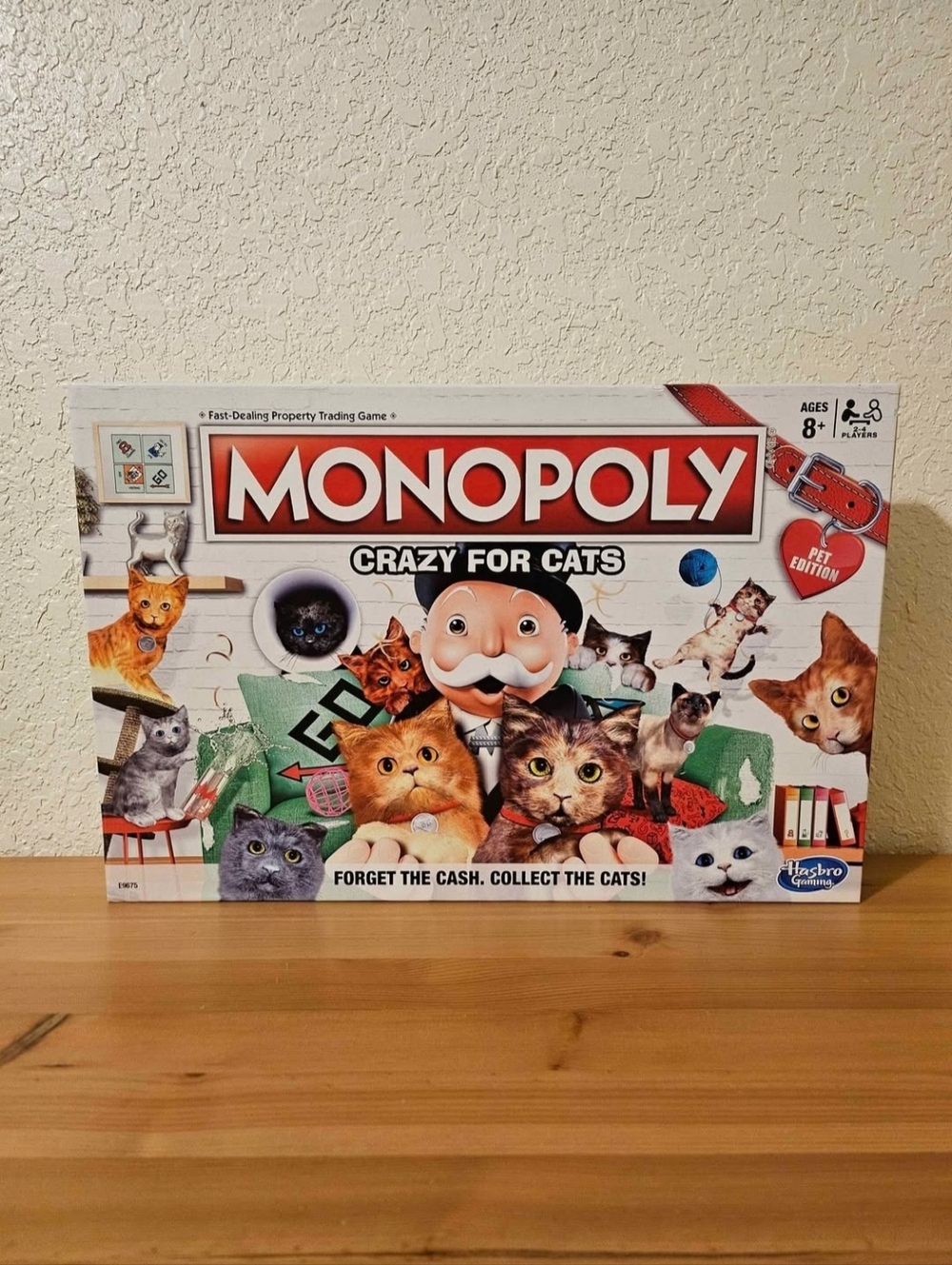 Hasbro Monopoly Crazy for Cats Board Game Pet Edition Animals Ages 8+